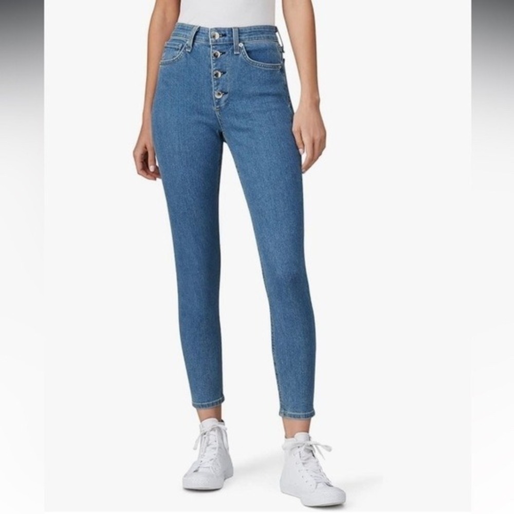 Rag & Bone Nina High Rise Ankle Skinny Jeans Button Fly Montana Wash Size 29 - Picture 8 of 8